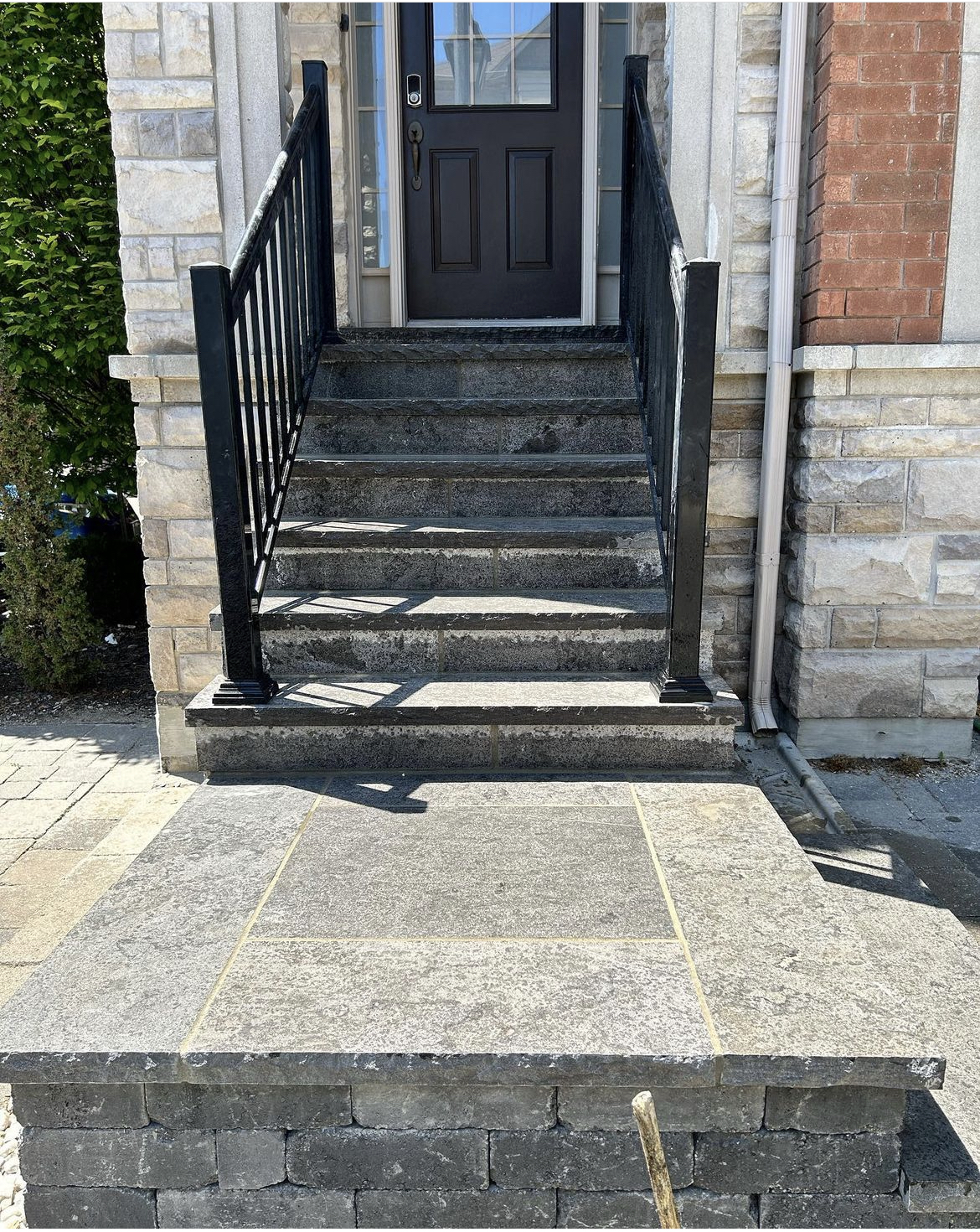 silver grey limestone pavers